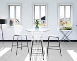 Clarion Contemporary Lucite Polycarbonate Stool Set of 2 - Modern Style for Kitchen and Bar