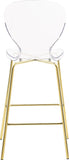 Clarion Contemporary Lucite Polycarbonate Stool Set of 2 - Modern Style for Kitchen and Bar