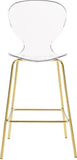 Clarion Contemporary Lucite Polycarbonate Stool Set of 2 - Modern Style for Kitchen and Bar
