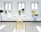 Clarion Contemporary Lucite Polycarbonate Stool Set of 2 - Modern Style for Kitchen and Bar
