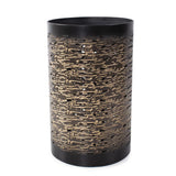 Golden Thread Cylindrical Large Candle Holder