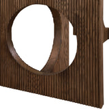 Rivas Dining Table - Elegant Mid-Century Modern Design with Fluted Base and Rich Black Finish