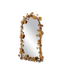 Vinna Arch Brass Leaves Mirror