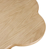 Mesa Dining Table - Elegant Clover-Shaped Design with Ash Veneer for Modern Home Décor Enhancement
