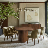 Mesa Dining Table - Elegant Clover-Shaped Design with Ash Veneer for Modern Home Décor Enhancement
