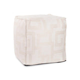 Tall Square Indoor/Outdoor Pouf Syros Natural
