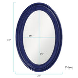 Ethan Mirror - Glossy Navy