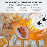 Granitestone 16 Qt Glass Air Fryer 1300W Silver