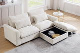 PERTH 86" Loveseat with 1 Ottoman