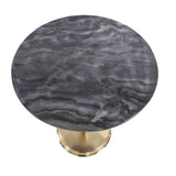 Micca Club Black Marble Bistro Table