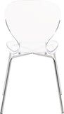 Clarion Contemporary Dining Chair Set - Stylish Lucite Polycarbonate Design for Modern Spaces