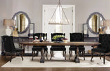 Suri Velvet Dining Chairs - Elegant High Back Design with Chrome Nailheads and Timeless Wood Legs