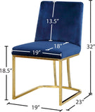 Heidi Velvet Contemporary Dining Chair Set - Glamorous Design with Plush Comfort for Stylish Dining