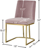 Heidi Velvet Contemporary Dining Chair Set - Glamorous Design with Plush Comfort for Stylish Dining