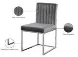 Giselle Velvet Dining Chair Set - Elegant Contemporary Design with Gold Metal Frame for Stylish Dining