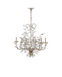Crystal Bud Medium Silver Chandelier