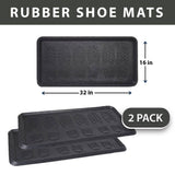 Footsteps 2 Pack Rubber Boot Tray Floor Protector