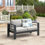 Metal Outdoor Patio Loveseat Sofa
