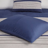 Vera Microsuede 7-Piece Comforter Set, Blue