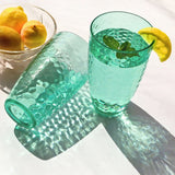 23oz Teal Hammered Acrylic Cups Set of 8