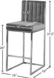 Giselle Contemporary Velvet Stool with Polished Gold Frame - Stylish Comfort for Home Bars