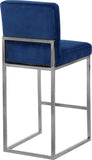 Giselle Contemporary Velvet Stool with Polished Gold Frame - Stylish Comfort for Home Bars