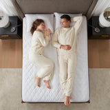 Cotton Blend Heated Mattress Pad, White