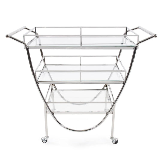 Stainless Steel Bar Cart on Castors