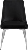 Karina Contemporary Dining Chair Set - Elegant Velvet Upholstery with Gold Metal Frame Design