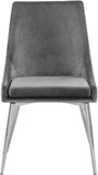 Karina Contemporary Dining Chair Set - Elegant Velvet Upholstery with Gold Metal Frame Design