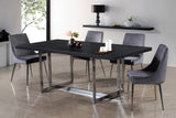 Karina Contemporary Dining Chair Set - Elegant Velvet Upholstery with Gold Metal Frame Design