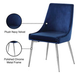 Karina Contemporary Dining Chair Set - Elegant Velvet Upholstery with Gold Metal Frame Design