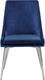 Karina Contemporary Dining Chair Set - Elegant Velvet Upholstery with Gold Metal Frame Design