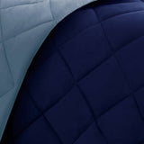 3M Scotchgard 3-Piece Reversible Comforter Set, Navy Blue