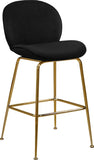 Paris Velvet Contemporary Counter Height Stool Set - Stylish, Comfortable, and Luxe Design for Your Home