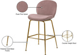 Paris Velvet Contemporary Counter Height Stool Set - Stylish, Comfortable, and Luxe Design for Your Home