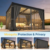 Aluminum Pergola with Adjustable Louvered Roof