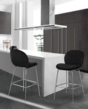 Paris Velvet Contemporary Counter Height Stool Set - Stylish, Comfortable, and Luxe Design for Your Home