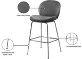 Paris Velvet Contemporary Counter Height Stool Set - Stylish, Comfortable, and Luxe Design for Your Home