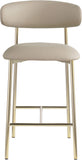Lupita - Counter Stool With Brushed Gold Frame (Set of 2)