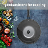 Moss & Stone 5-Piece 12-Inch Carbon Steel Wok Set