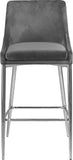 Karina Contemporary Counter Height Stool Set - Plush Cushions & Polished Gold Metal Frame Design