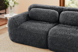 MELLOW 80" Loveseat with 2 Ottomans