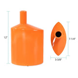 Orange Valencia Askewed Tall Bottle Vase