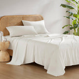 Wholesale 4-Piece 144TC 100% Cotton Solid Sheet Set, Ivory