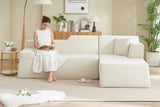 Livo 96" Corduroy Chaise Sofa