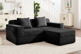 MARTHA 81" Loveseat with 1 Ottoman