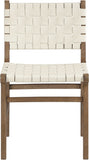 Entwine - Vegan Leather Upholstered Dining Chair - Painted Brown