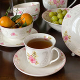 English Garden Rose Porcelain Tea Cup & Saucer 400ml