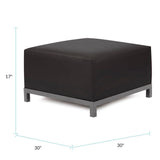 Axis Ottoman Atlantis Black Slipcover -Cover Only